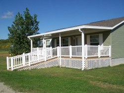 Patio Cover with deck and railing