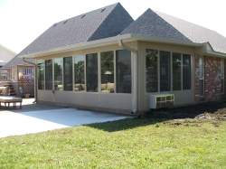 New slab and Sunroom After photo